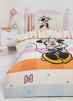 Disney Minnie Mouse Pastel Bow Single Duvet Cover Set