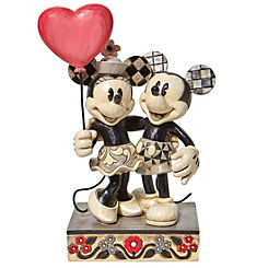 Disney Traditions Mickey & Minnie Heart Figurine