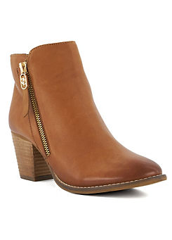 Dune London Paice Tan Ankle Boots