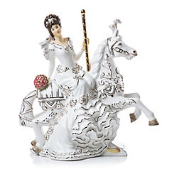 English Ladies Co Limited Edition Carousel Bride Figurine - Brunette