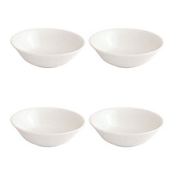 Fairmont & Main Premium White Porcelain Set of 4 Coupe Bowls