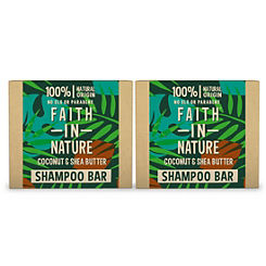 Faith In Nature Coconut & Shea Butter Shampoo Bar Duo