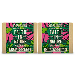 Faith In Nature Dragon Fruit Shampoo Bar Duo