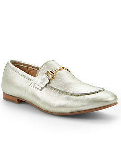 Freemans Leather Snaffle Trim Loafers