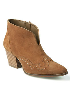 Freemans Suede Studded Ankle Boots