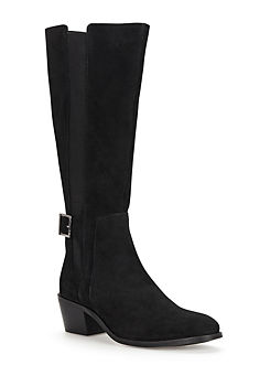 Freemans Wide Fitting Elastic Panel Suede Knee High Boots