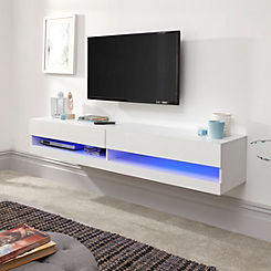 GFW Galicia Wall TV Unit with LED Downlight