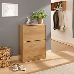 GFW Stirling Two Tier Shoe Cabinet