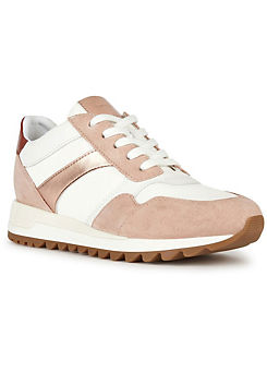 Geox Cream Leather D Tabelya A Sneakers