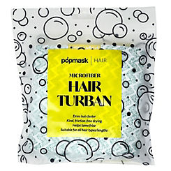 Green Microfiber Hair Turban by Popmask