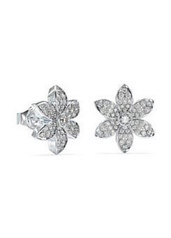 Guess Flower Pave Stud Earrings