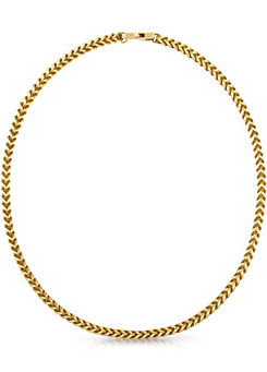 Guess Gold Plated 21 in Foxtail Chain Necklace