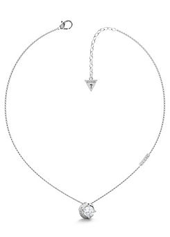 Guess Moon Phases Silver Necklace
