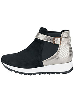 Heine Contrast Sole Ankle Boots