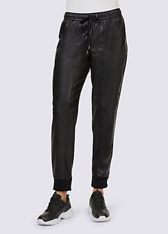 Heine Faux Leather Leisure Trousers
