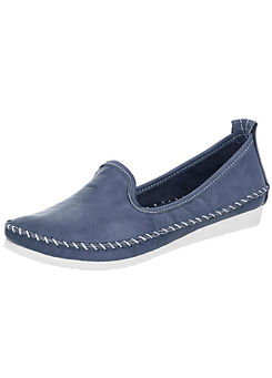 Heine Stitch Detail Loafers