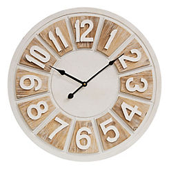 Hestia 2 Tone Round Wall Clock Arabic Dial 50 cm