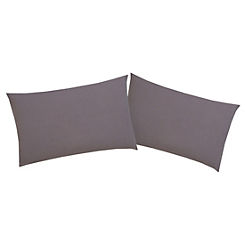 Home Affaire Cremona Pack of 2 Cotton Plain Cushion Covers