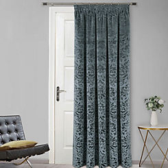 Home Curtains Taylor Embossed Velour Thermal Lined Pencil Pleat Door Curtain