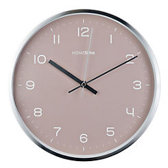 Hometime Round Metal 12ins Wall Clock