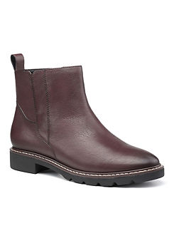 Hotter Arya Wine Formal Smart Casual Boots