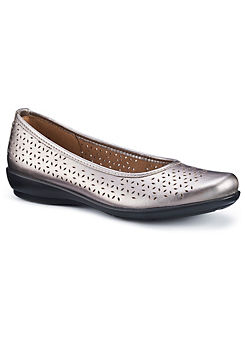 Hotter Pewter Livvy II Wide Women’s Shoes
