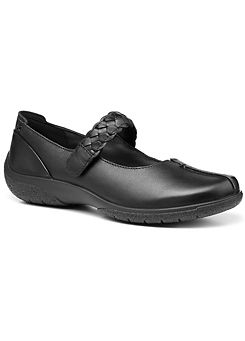 Hotter Shake II Wide Black Casual Shoes