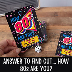 How 80s Are You? 80s Trivia Cards Family Game
