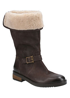 Hush Puppies Bonnie Brown Sherling Brown Mid Boots
