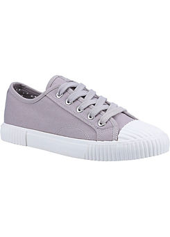 Hush Puppies Brooke Grey Canvas Trainers
