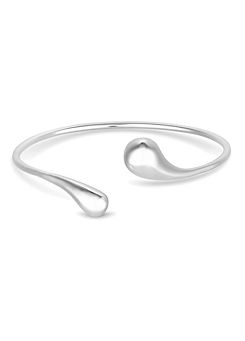 Inicio Recycled Sterling Silver Plated Bangle Bracelet - Gift Pouch