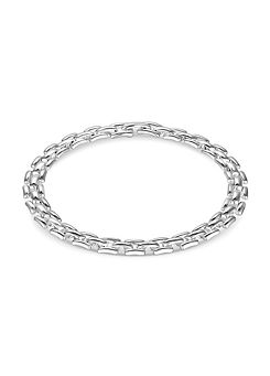 Inicio Silver Plated Recycled Gate Chain Bracelet