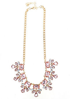 Jewelled Statement Rose Necklace