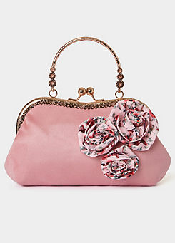 Joe Browns Dusty Pink Floral Frame Bag