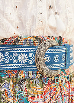 Joe Browns Into The Blues Embroidered Suede Belt