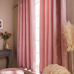 Joe Browns Luxury Jacquard Feather Lined Eyelet Curtains