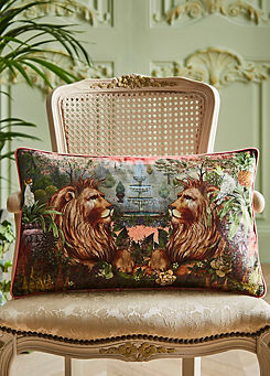 Joe Browns Regal Lion 30 x 50cm Reversible Boudoir Cushion