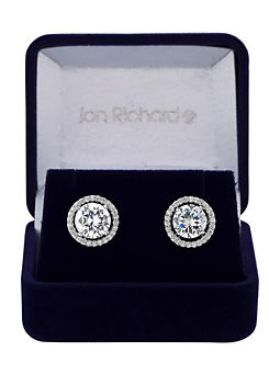 Jon Richard Crystal Solitaire Earring