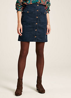Joules Avery Navy Blue Cord Skirt