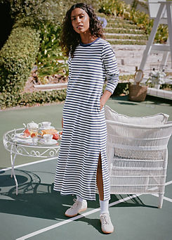 Joules Cleo Striped Midi Dress