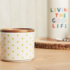 Joules Spots Fine China Medium Cannister