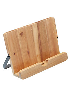 KitchenCraft Natural Elements Eco-Friendly Acacia Wood Cookbook Stand/Tablet Stand