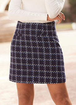 LASCANA Checkered Mini Skirt