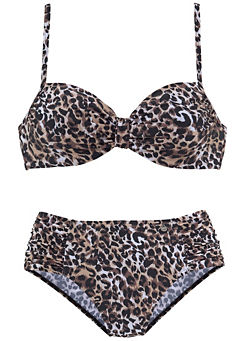 LASCANA Leopard Print Underwired Bikini