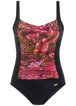 LASCANA Tropical Print Shaping Swimsuit