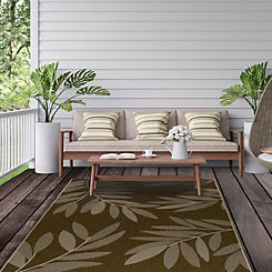 Likewise Rugs & Matting Duo Weave Trailing Leaves Indoor/Outdoor Rug