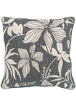 Malini Mato Floral Print 45x45cm Cotton Cushion