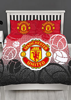 Manchester United FC Crest Reversible Duvet Cover Set