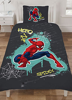 Marvel Spiderman Hero Reversible Single Duvet Cover Set