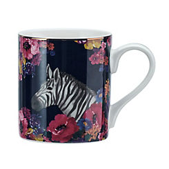 Mikasa Wild At Heart Zebra Porcelain Mug